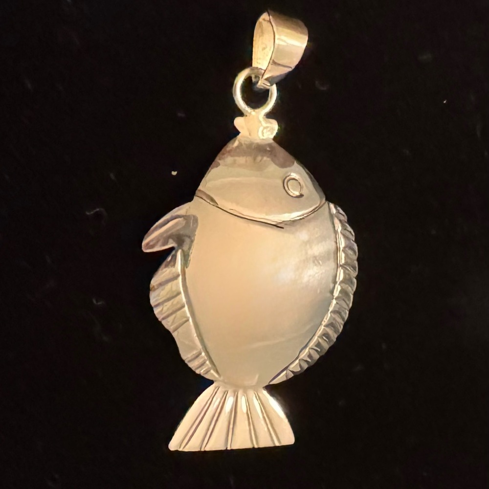 Sterling Silver Fish Pendant Charm